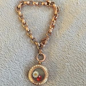Origami Owl Rose Gold Bracelet